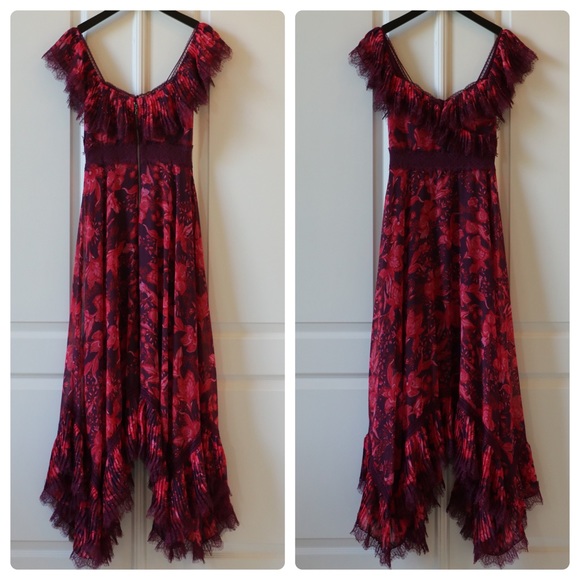 ALICE + OLIVIA Harper Cold Shoulder Maxi Dress - Picture 14 of 15